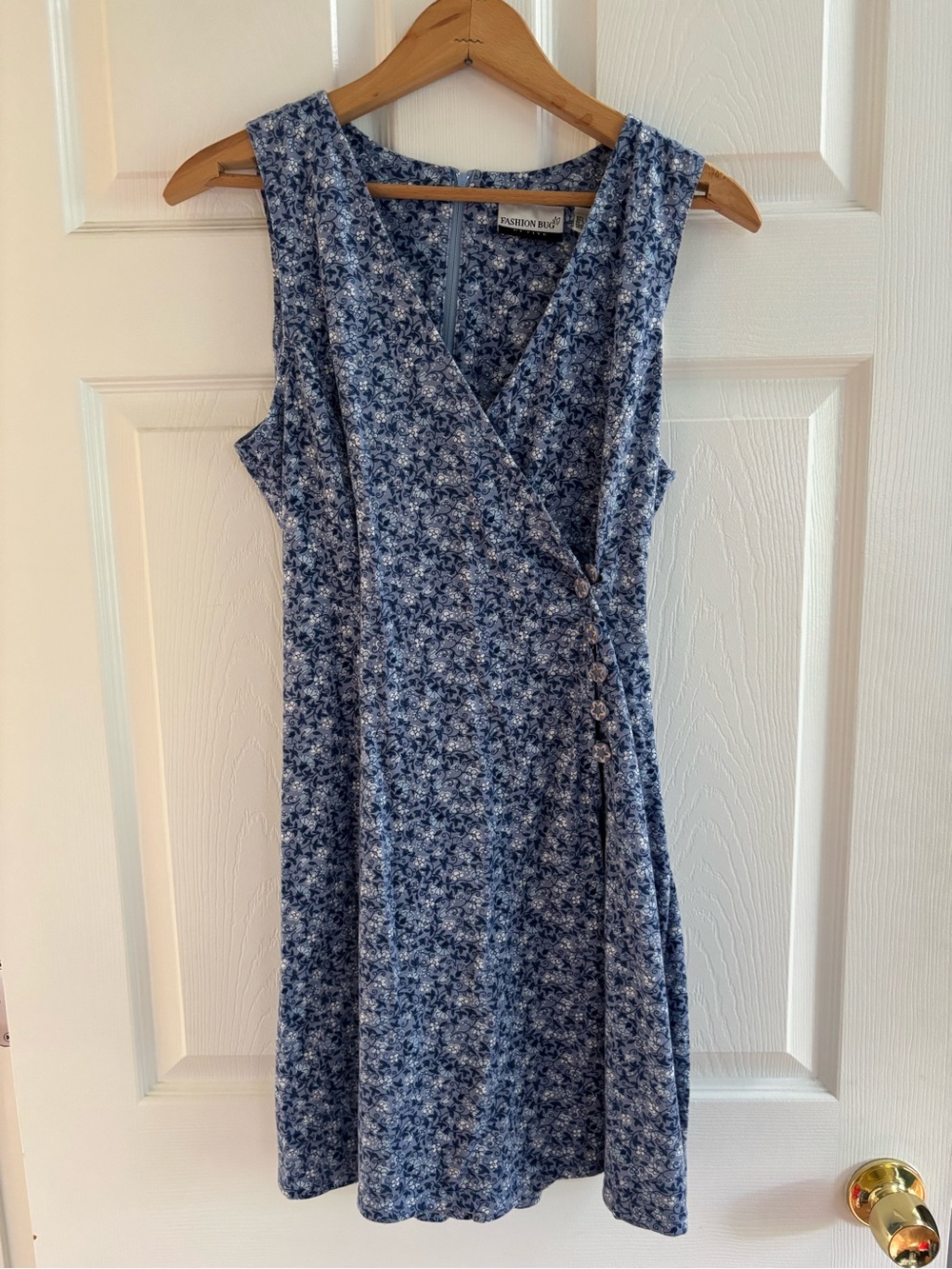 Vintage Fashion Bug Faux Wrap Romper